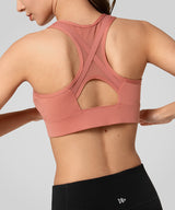Power Cross Racerback Running Bra | Women's High Support Sports Bra