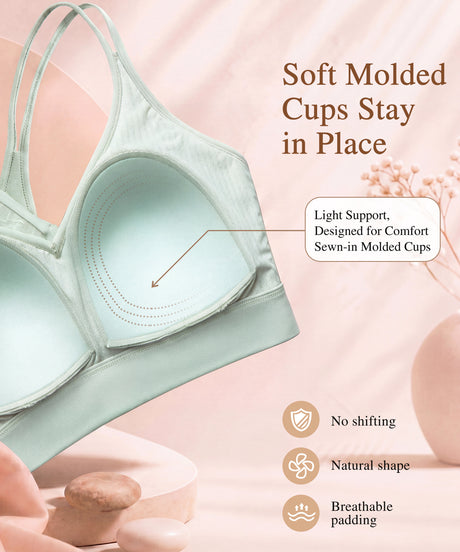 Anywhere Breathable Soft Bra for Yoga & Everyday Wear | Women's Light Support Sports Bra