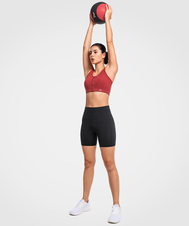 Pantaloncini da corsa aderenti a vita alta Shift, 15 cm | Pantaloncini sportivi ad alto supporto da donna
