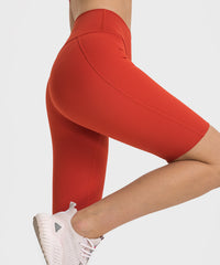 Feuchtigkeitsableitende Performance-Shorts mit versteckter Innentasche | Sportshorts mit mittlerem Halt für Damen