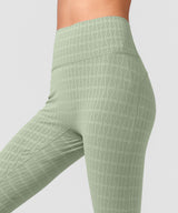 Power Jacquard Pattern No Front Seam High-Rise Running Leggings 25inches | Women's High Support Leggings