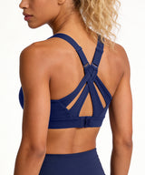 Power Adjustable Crisscross Padded Running Bra | Women's High Support Sports Bra