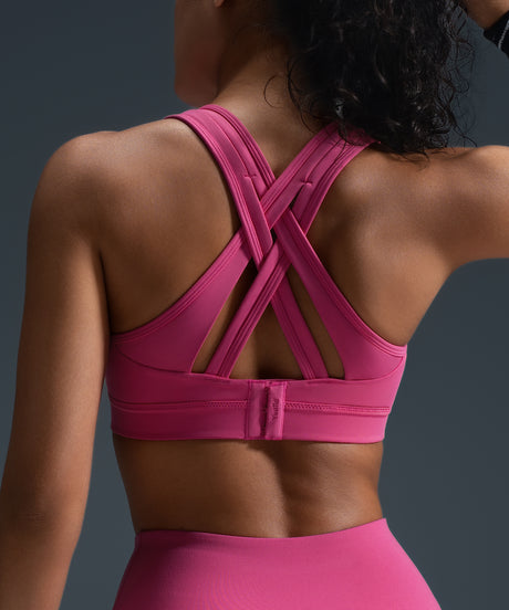 Reggiseno da corsa imbottito Power Cross Back | Reggiseno sportivo ad alto sostegno da donna