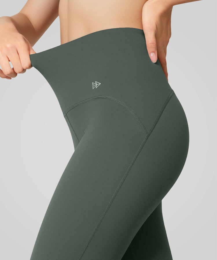 Sömlösa löparleggings med kraftfull rumpa och lift, 62 cm | Damleggings med högt stöd