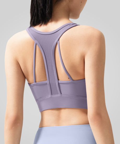 Anywhere V-ringad ny stil med racerback-yoga-bh | Sport-bh med lätt stöd för kvinnor