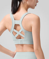 Echo Natural Shine Sportlicher Lauf-BH mit offenem Rücken | Sport-BH mit starkem Halt für Damen