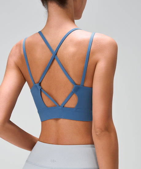 Anywhere Crossback Fixed Pads Yoga Bra | Women's Light Support Sports Bra
