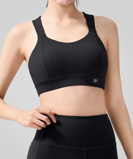 Echo Key Hole Back Mesh Andningsbar Yoga-BH | Sport-BH med lätt stöd för kvinnor