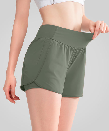 Pantalones cortos de entrenamiento Shift de malla interior de secado rápido con bolsillo de 8,9 cm | Pantalones cortos de running para mujer