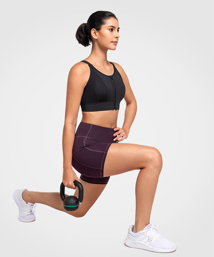 Shorts ajustados para correr Shift de cintura alta (10 cm) | Shorts deportivos de alta sujeción para mujer