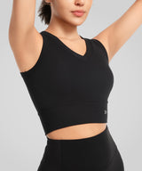 Anywhere V-Ausschnitt Weich Fitted Yoga Tank | Damen Sport Tank
