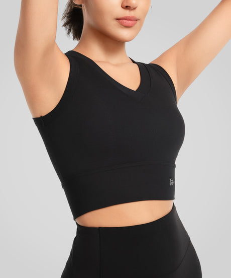 Anywhere V-neck Soft Fitted Yoga Tank | Women's Sports Tank