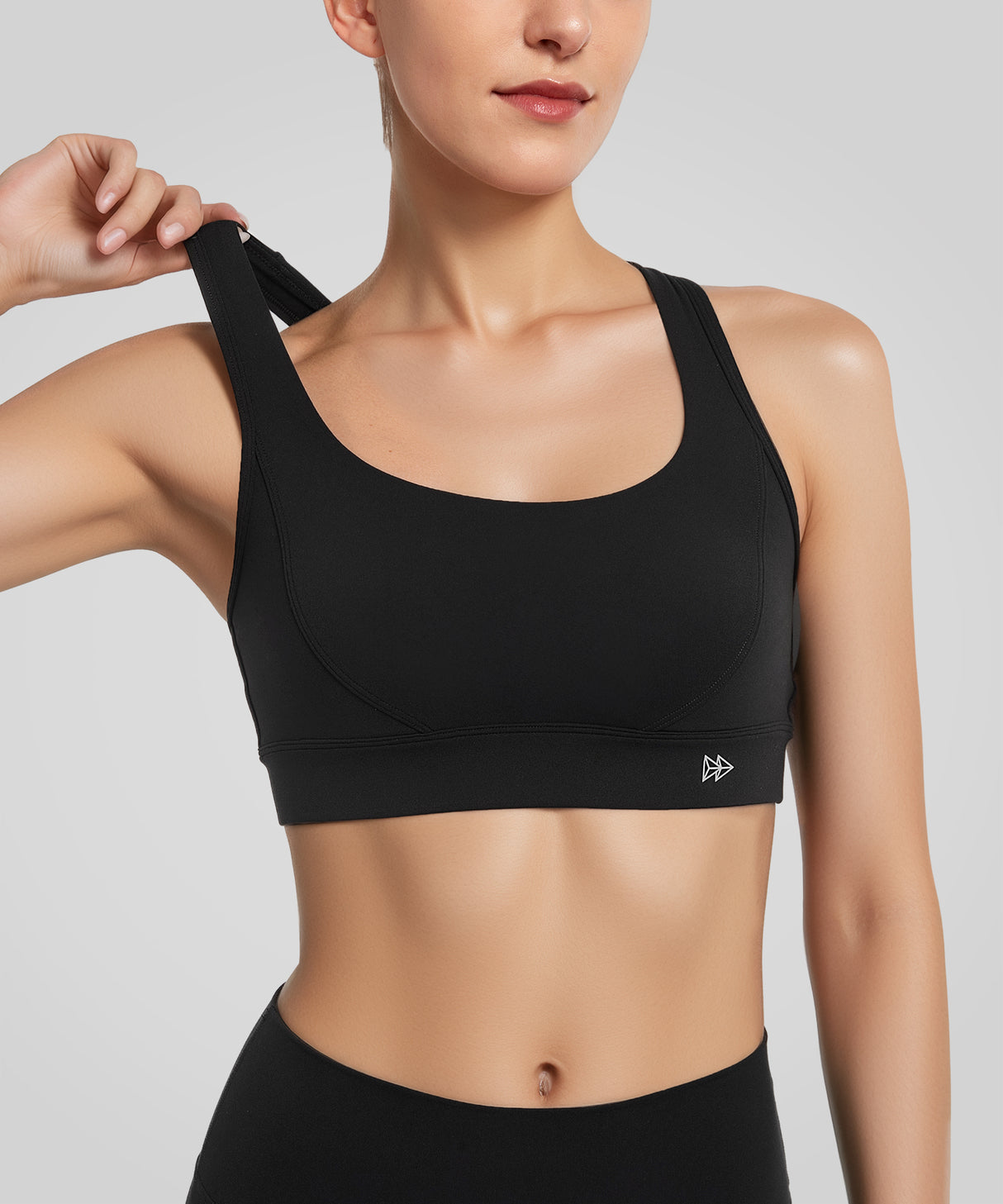 Anywhere Strappy U-ringad yoga-bh med korsad rygg | Sport-bh med lätt stöd för kvinnor