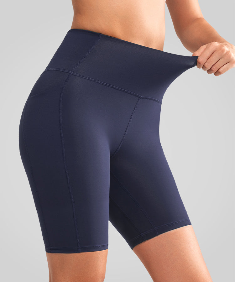 Shorts deportivos ajustados Shift de cintura alta (15 cm y 20 cm) | Shorts deportivos de alta sujeción para mujer