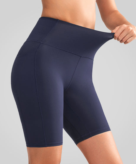 Shift löparshorts med hög midja, tighta, 17 cm | Sportshorts med högt stöd för kvinnor