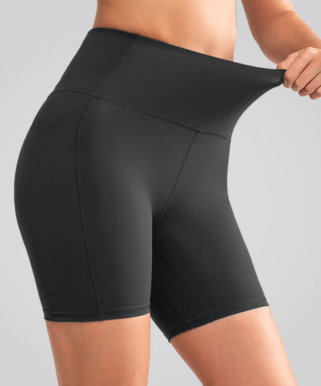 Shorts deportivos ajustados de cintura alta Shift de 15 cm | Shorts deportivos de alta sujeción para mujer