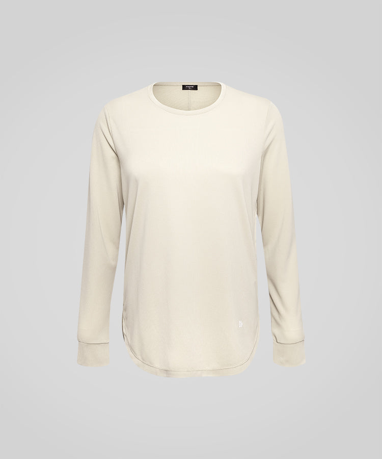 T-shirt tinta unita con spacchi laterali Anywhere | T-shirt a maniche lunghe da donna
