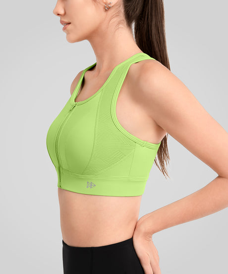 Echo Locked-in Fit Mesh Running Bra | Women's High Support Sports Bra