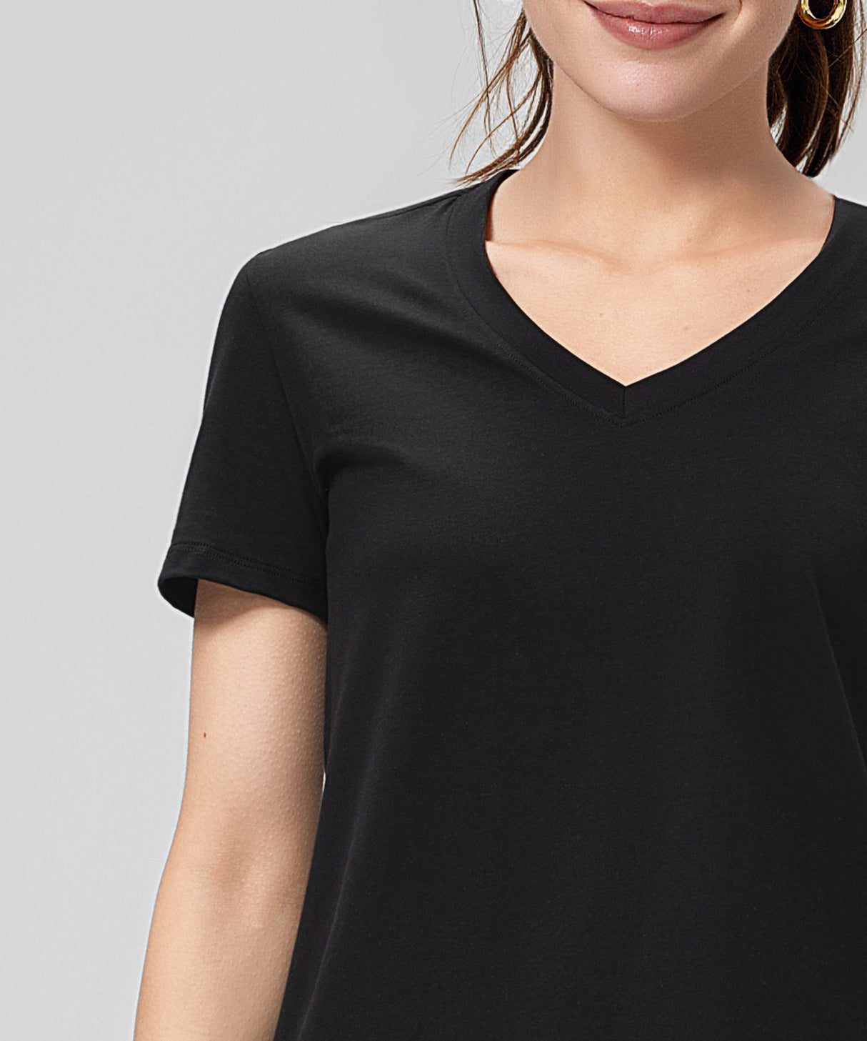 Anywhere V-Neck Lightweight Short Sleeve Tee| Women's Short Sleeve T-shirt
