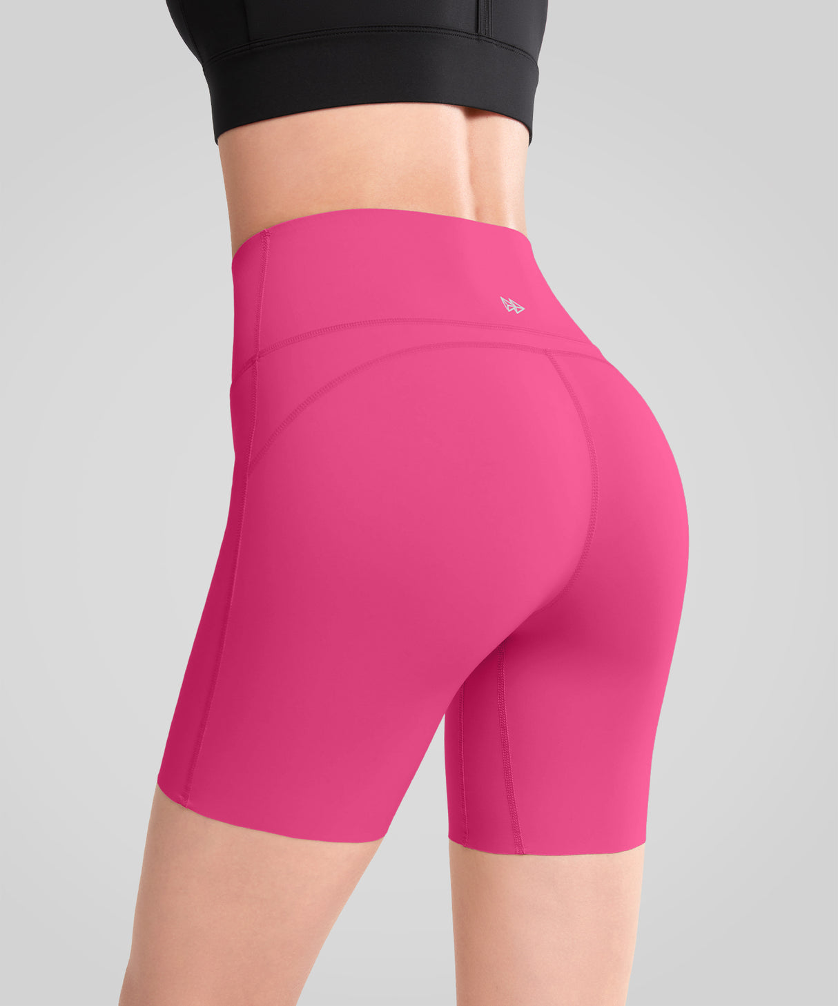 Shift stretchiga mjuka shorts med dubbla sömmar 20 cm | Löparshorts med högt stöd för kvinnor