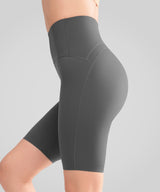 Nahtlose, rutschfeste Shift-Shorts mit hoher Taille, 8" | Laufshorts mit starkem Halt für Damen