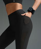 Leggings de running Power de cintura alta con malla lateral de 62 cm | Leggings de alta sujeción para mujer