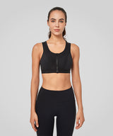 Enfold Zip Mesh Racerback Vadderad Löpar-BH | Sport-BH med Högt Stöd för Damer