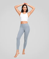Gepolsterter Yoga-BH mit U-Ausschnitt und Riemchen | Leicht stützender Sport-BH für Damen
