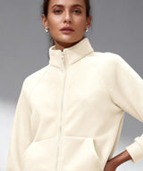 Anywhere Zip Pockets Fleece Stand Collar Jacket | Women's Sports Jacket