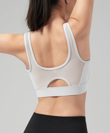 Power Front Sheer Mesh H-Back Sport-BH | Damen-Sport-BH mit starkem Halt