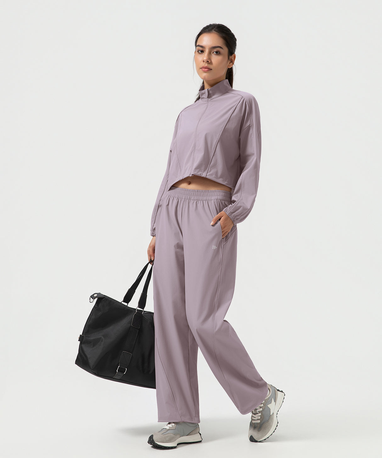 Anywhere Short Stand Collar Fashion Casual Jacket| Women's Sports Jacket
