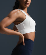 Reggiseno da corsa imbottito con zip frontale Enfold Racerback | Reggiseno sportivo ad alto sostegno da donna