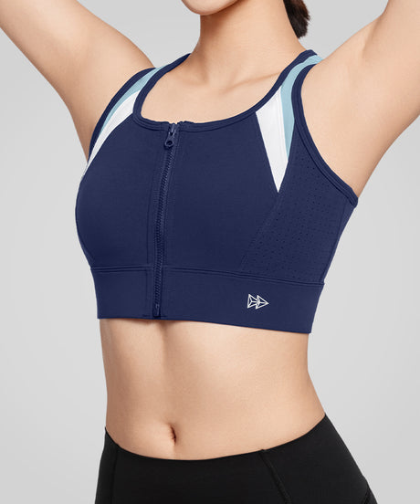 Reggiseno sportivo ad alto sostegno Power Color Block Airholes Panel | Reggiseno sportivo ad alto sostegno da donna