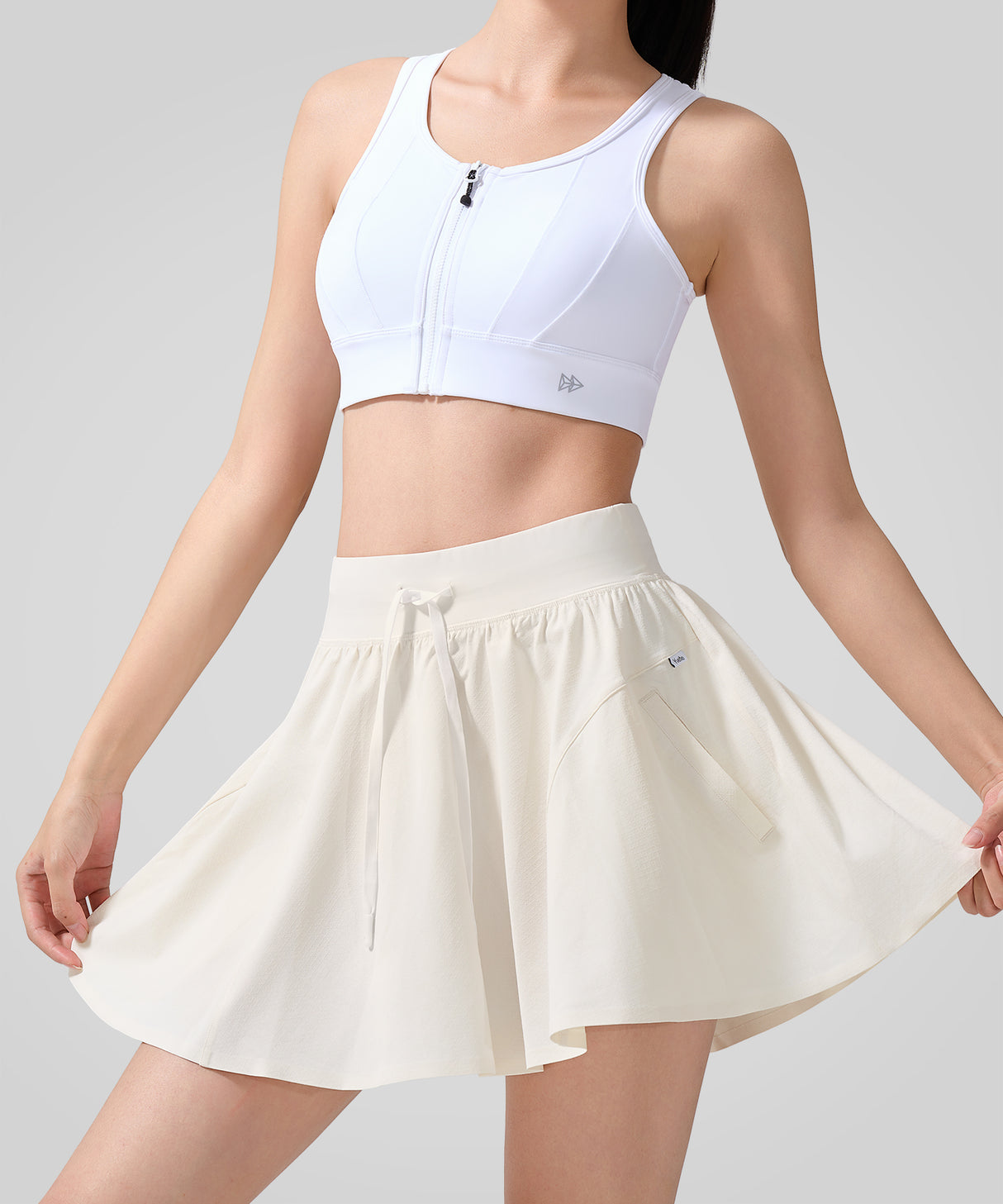 Sculpt Grid Texture Superleichter Sportrock | Damen Sportrock