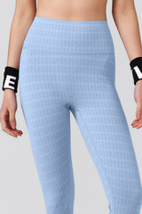 Power™ Jacquard Pattern No Front Seam High-Rise Running Leggings 25inches | Women's High Support Leggings