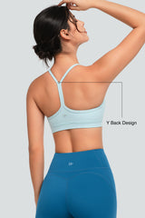 Anywhere™ Scoop Neckline Strappy Padded Yoga Bra | Women's Light Support Sports Bra