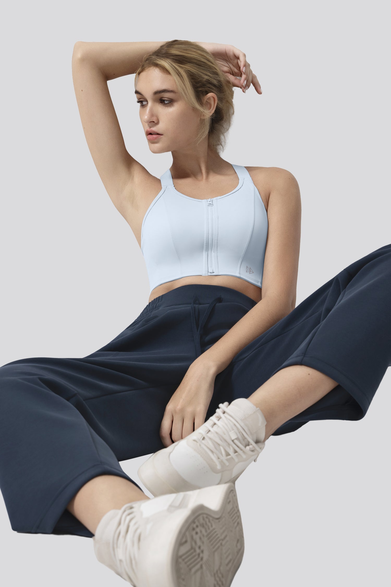 Power™ Zip-Front Adjustable High-Support Longline Bra | Women's