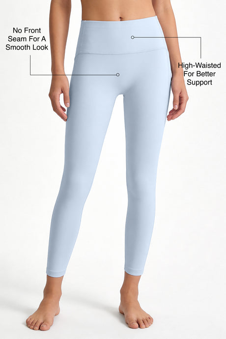 Shift™ High-Waisted No Front Seam Pocketed Sports Leggings | Sports Leggings Best For Running, Yoga & HIIT - image 2