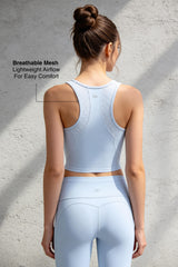 Anywhere™ Built-In Cups Racerback Mesh Tank | Women's Sports Tank For Yoga & Daily