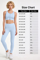 Power™ Front-Zip Jacquard Mesh Longline Sports Bra | High-Impact Support for Running, HIIT & Training