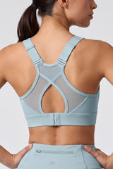 Shift™ Adjustable Straps Breathable Mesh High Support Sports Bra | High Support Bra With Adjustable Bounce-Control Support for Running, HIIT & Training