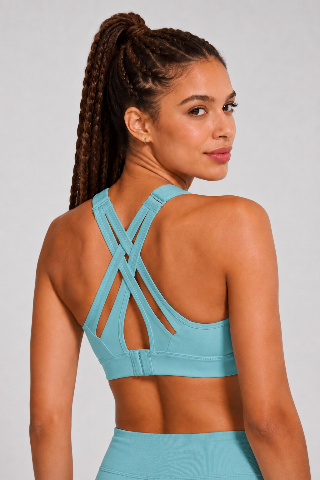 Power™ Adjustable Crisscross Padded Running Bra | Women's High Support Sports Bra