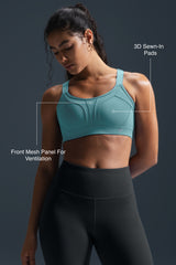 Power™ Adjustable Crisscross Padded Running Bra | Women's High Support Sports Bra