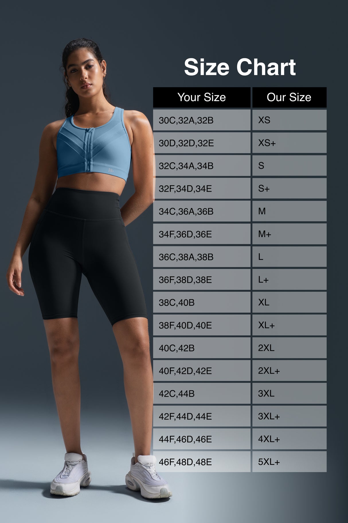 Enfold™ Zip-Front Breathable Racerback High-Support Bra for Larger Busts | Women's High Support Sports Bra