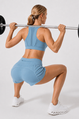 Enfold Zip Mesh Vadderad Löpar-BH | Sport-BH med Högt Stöd för Damer (Plus Size)