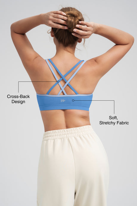 Anywhere™ Cross Dual-Strap Padded Yoga Bra| Women's Light Support Sports Bra