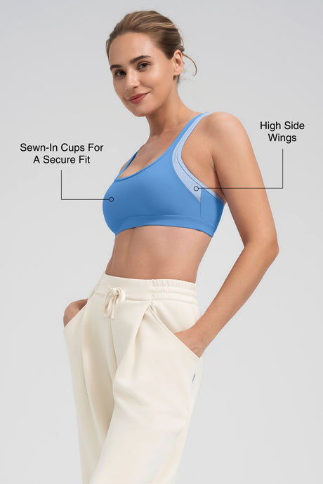 Anywhere™ Cross Dual-Strap Padded Yoga Bra| Women's Light Support Sports Bra