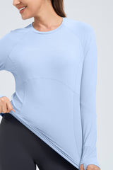 Anywhere™ Performance Jacquard Mesh Long Sleeve T-shirt | Women's Long Sleeve T-shirt