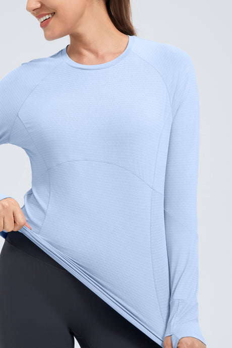 Anywhere™ Performance Jacquard Mesh Long Sleeve T-shirt | Women's Long Sleeve T-shirt - image 5