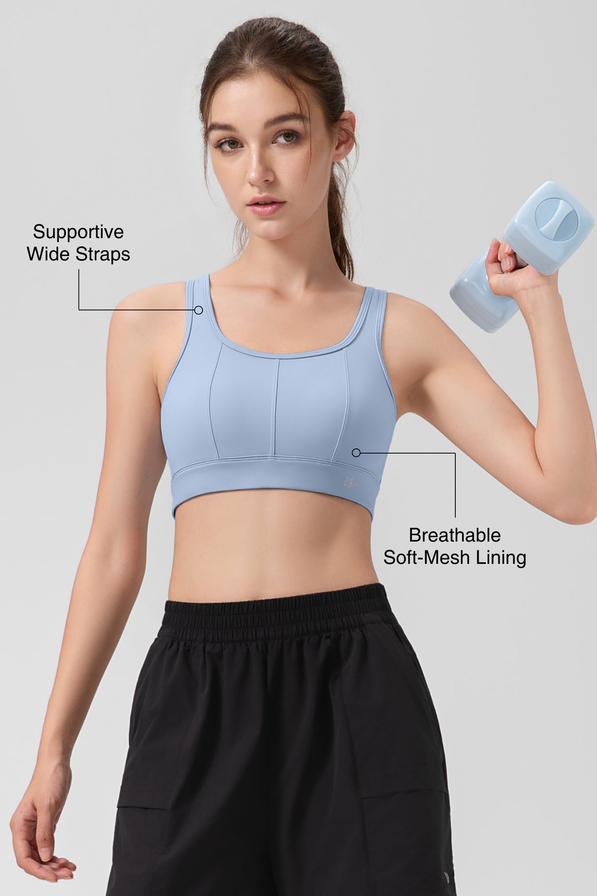 Power™ Racerback Breathable Lace Mesh Bra | Women's High Support Sports Bra